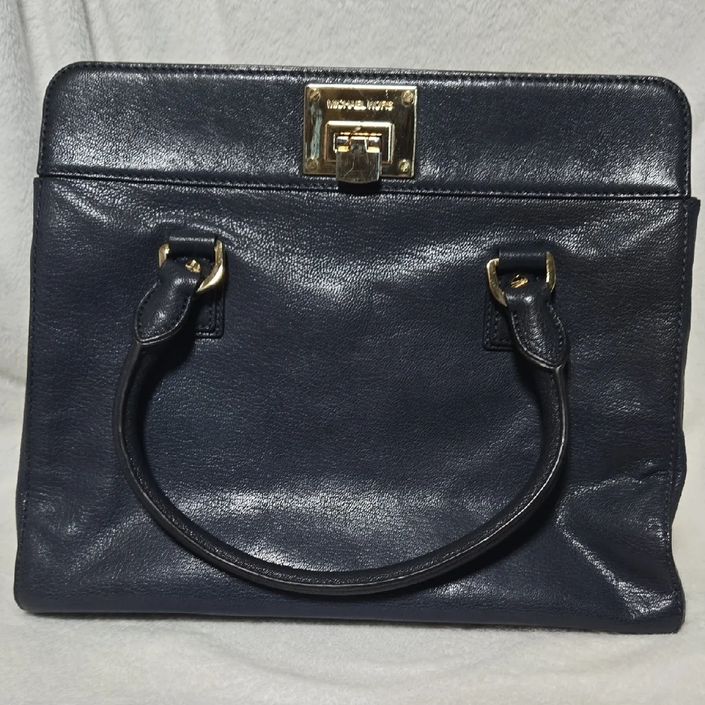 Michael Kors Vintage Satchel Gold MK HDWR Classic Elegance SOFT Leather